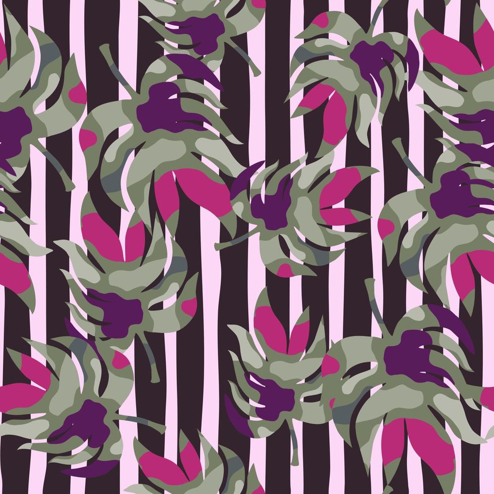 regenwoud palmbladeren tropische naadloze patroon. abstract blad eindeloos behang. vector