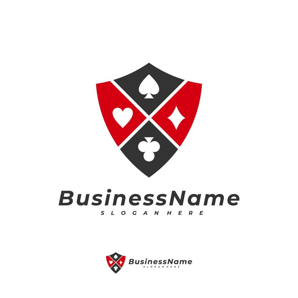 poker schild logo vector sjabloon, creatief gokken logo ontwerpconcept