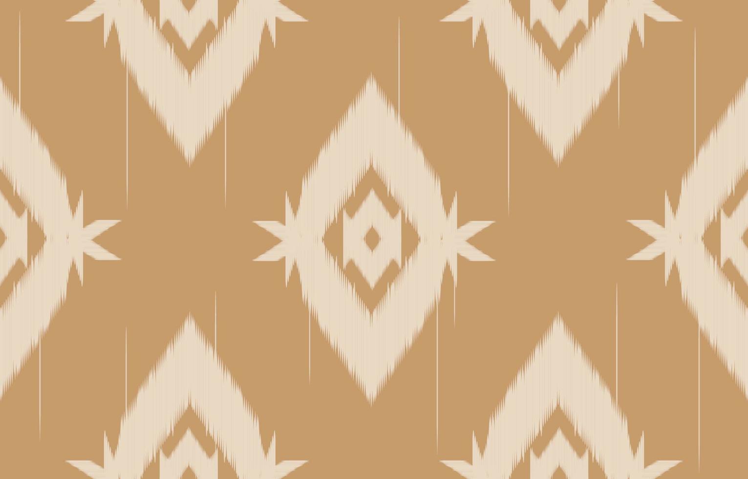 bruin ikat naadloze patroon geometrische etnische Oosterse traditionele borduurwerk style.design voor achtergrond,tapijt,mat,behang,kleding,inwikkeling,batik,stof,vectorillustratie. vector