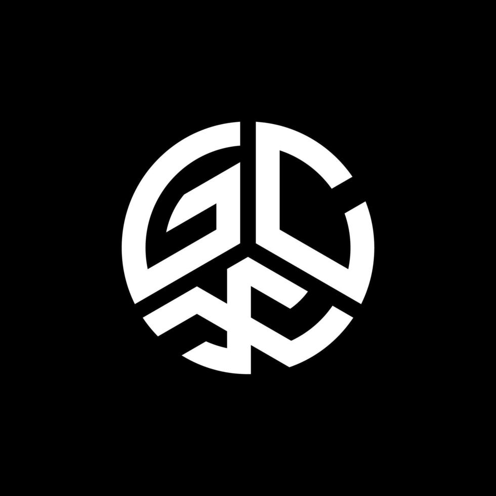 gcx brief logo ontwerp op witte achtergrond. gcx creatieve initialen brief logo concept. gcx-briefontwerp. vector
