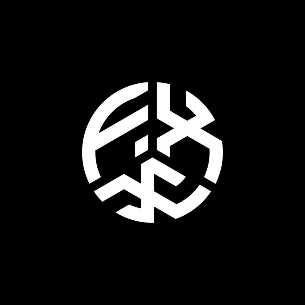 fxx brief logo ontwerp op witte achtergrond. fxx creatieve initialen brief logo concept. fxx brief ontwerp. vector
