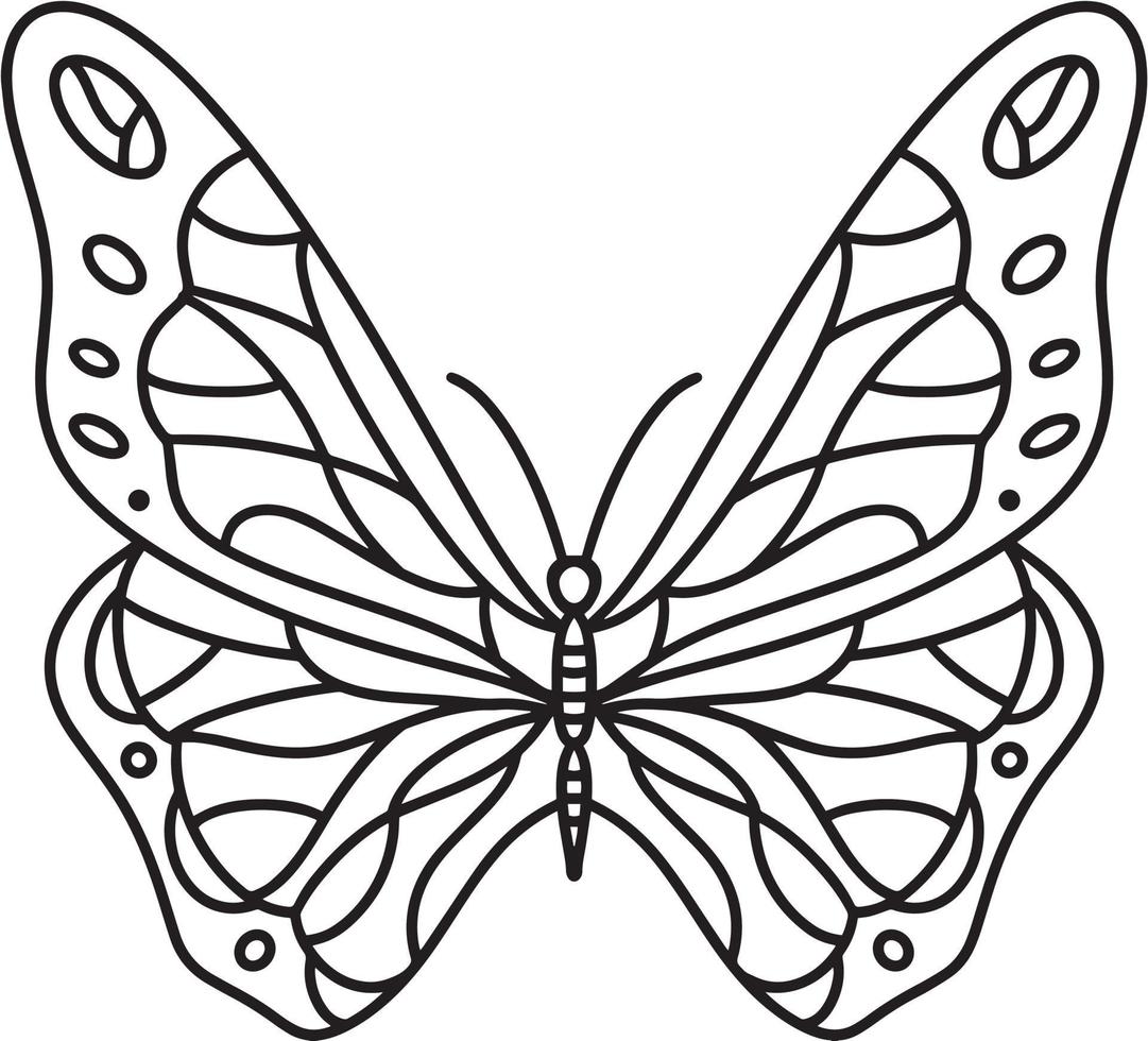 vlinder vector lijn t-shirt ontwerp