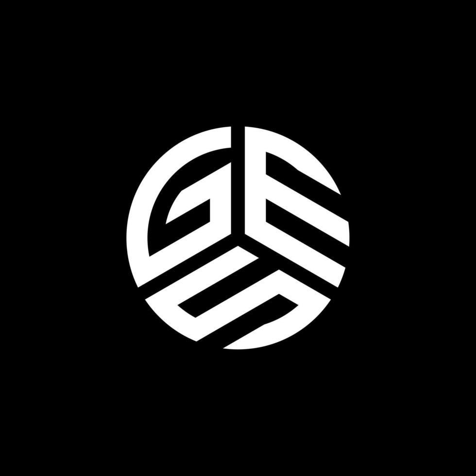 GS brief logo ontwerp op witte achtergrond. ges creatieve initialen brief logo concept. ges brief ontwerp. vector