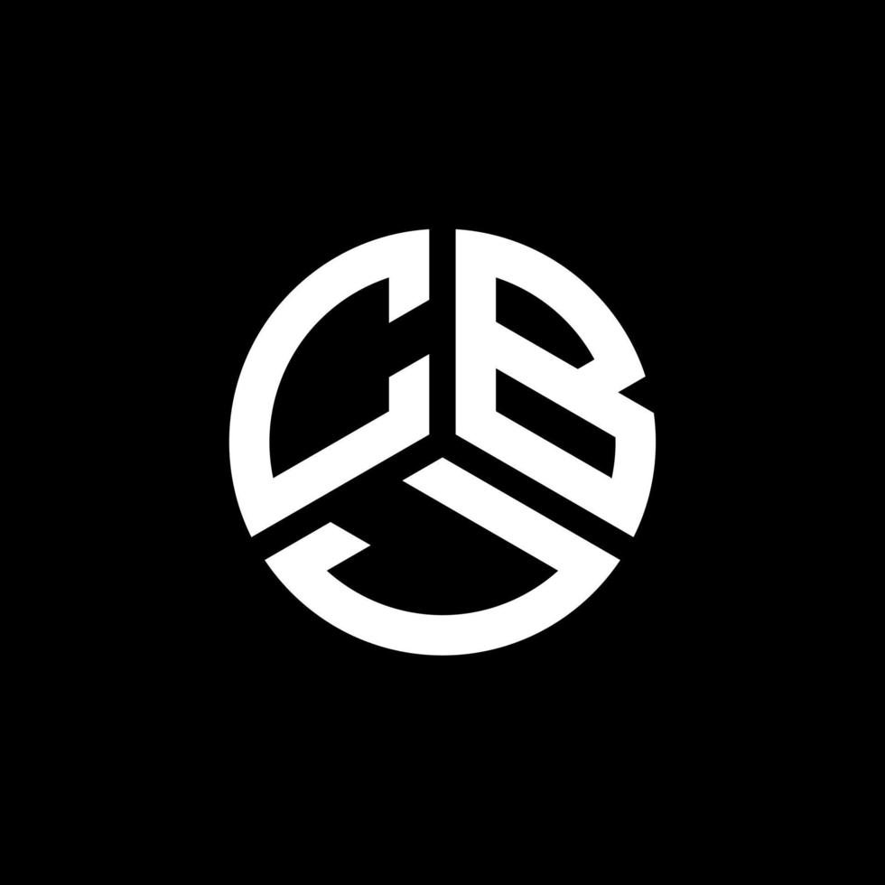 Cbj brief logo ontwerp op witte achtergrond. cbj creatieve initialen brief logo concept. cbj brief ontwerp. vector