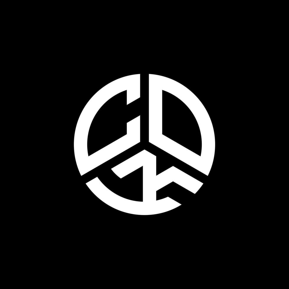 cok brief logo ontwerp op witte achtergrond. cok creatieve initialen brief logo concept. cok brief ontwerp. vector