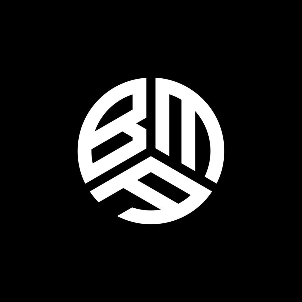 bma brief logo ontwerp op witte achtergrond. bma creatieve initialen brief logo concept. bma brief ontwerp. vector