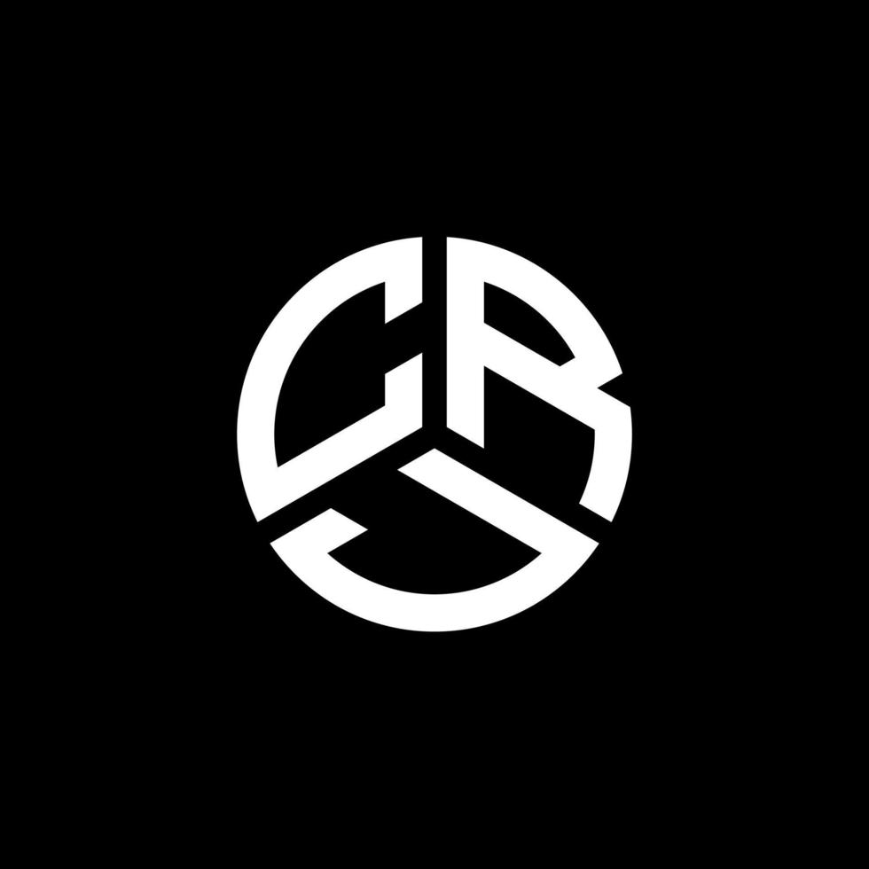 CR brief logo ontwerp op witte achtergrond. crj creatieve initialen brief logo concept. crj-briefontwerp. vector