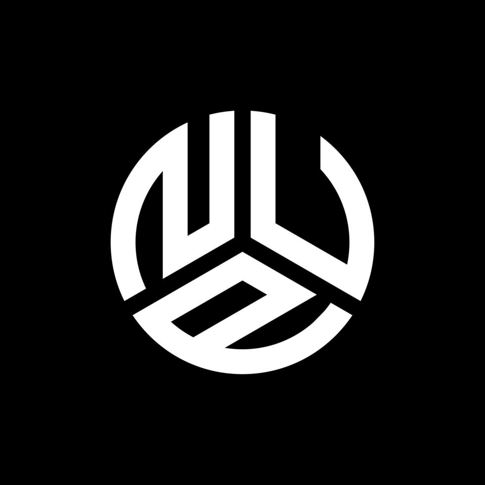 NUP brief logo ontwerp op zwarte achtergrond. NUP creatieve initialen brief logo concept. NUP brief ontwerp. vector