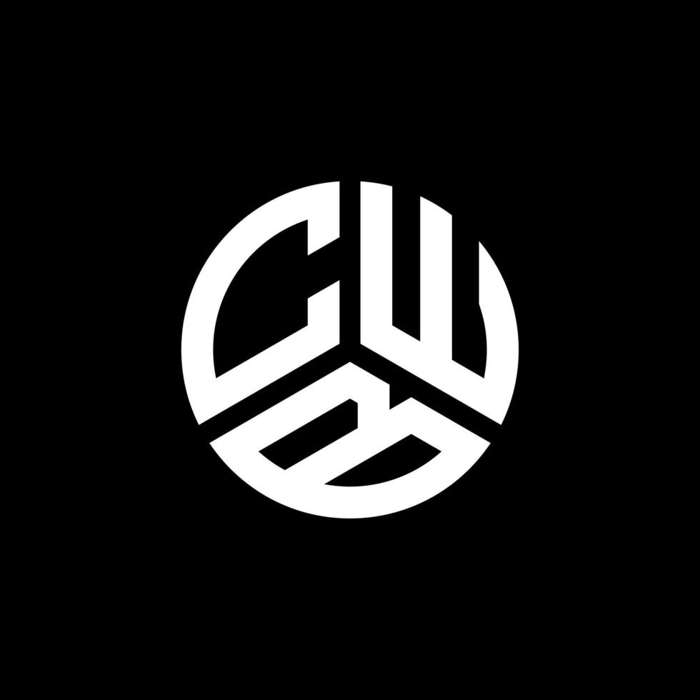 CWB brief logo ontwerp op witte achtergrond. cwb creatieve initialen brief logo concept. cwb brief ontwerp. vector