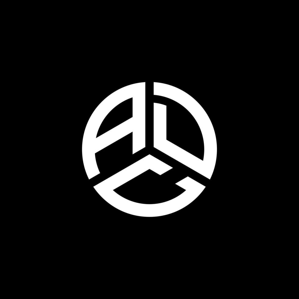 AD brief logo ontwerp op witte achtergrond. adc creatieve initialen brief logo concept. adc-briefontwerp. vector