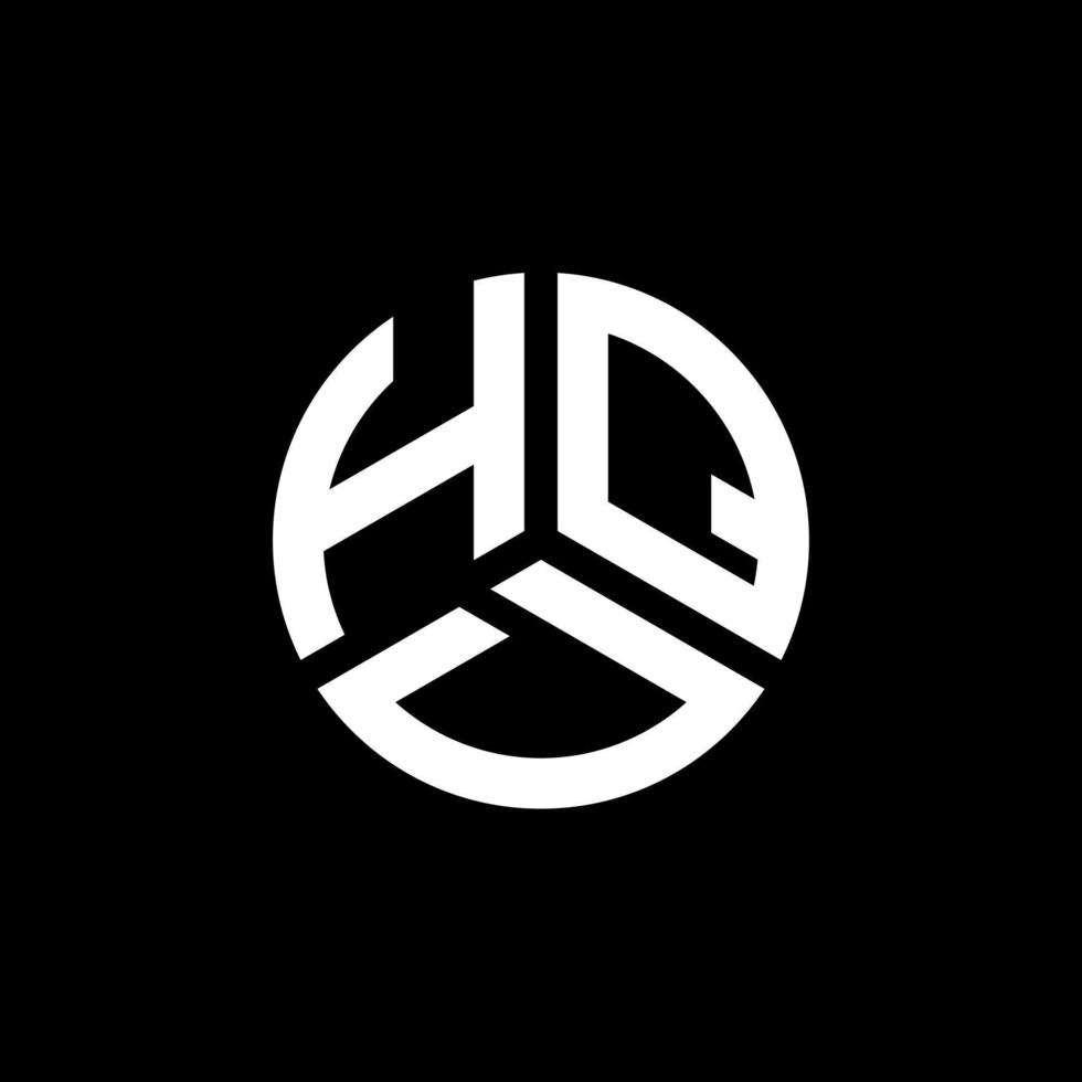hqd brief logo ontwerp op witte achtergrond. hqd creatieve initialen brief logo concept. hqd-briefontwerp. vector