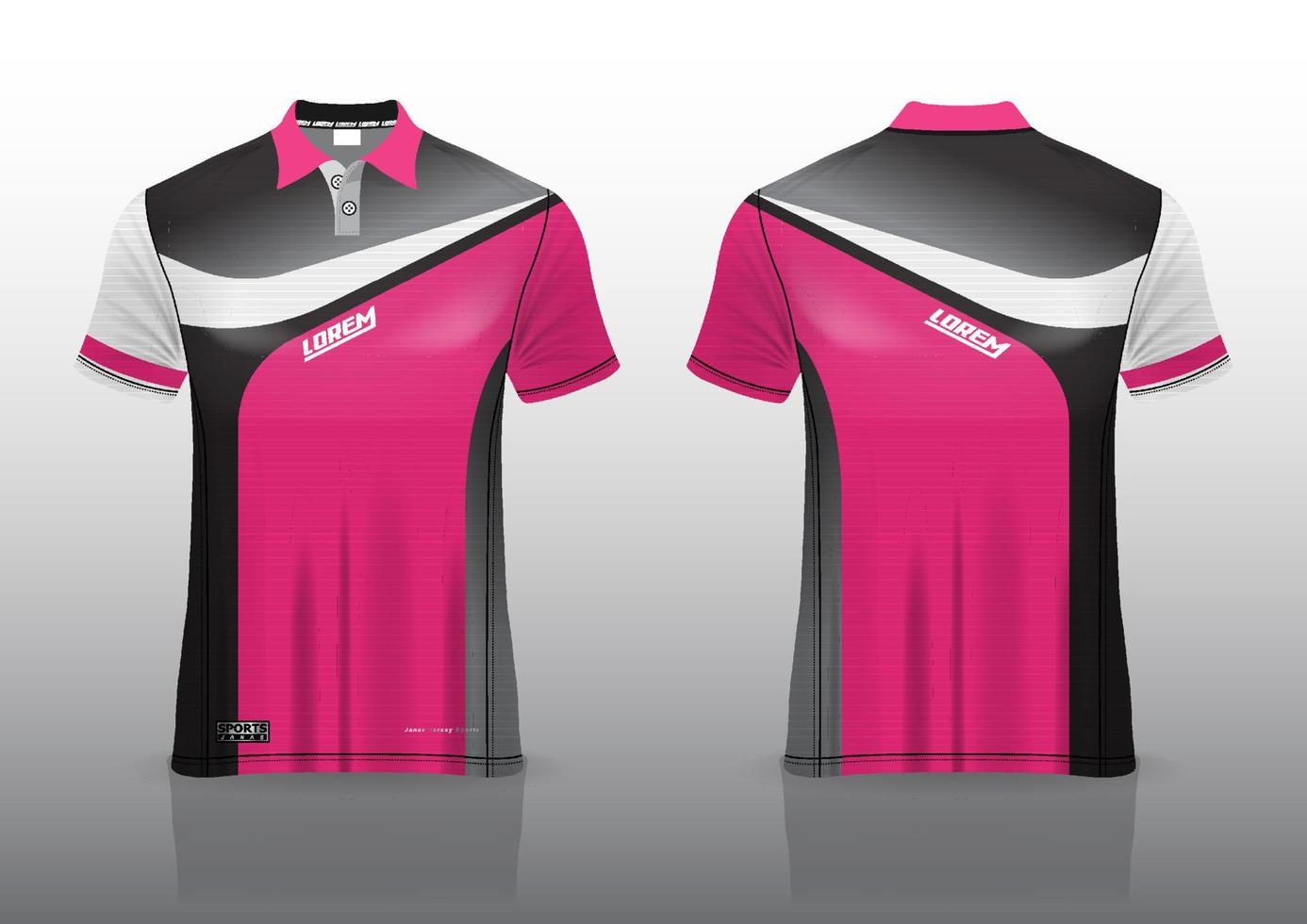 poloshirt uniform ontwerp voor buitensporten vector