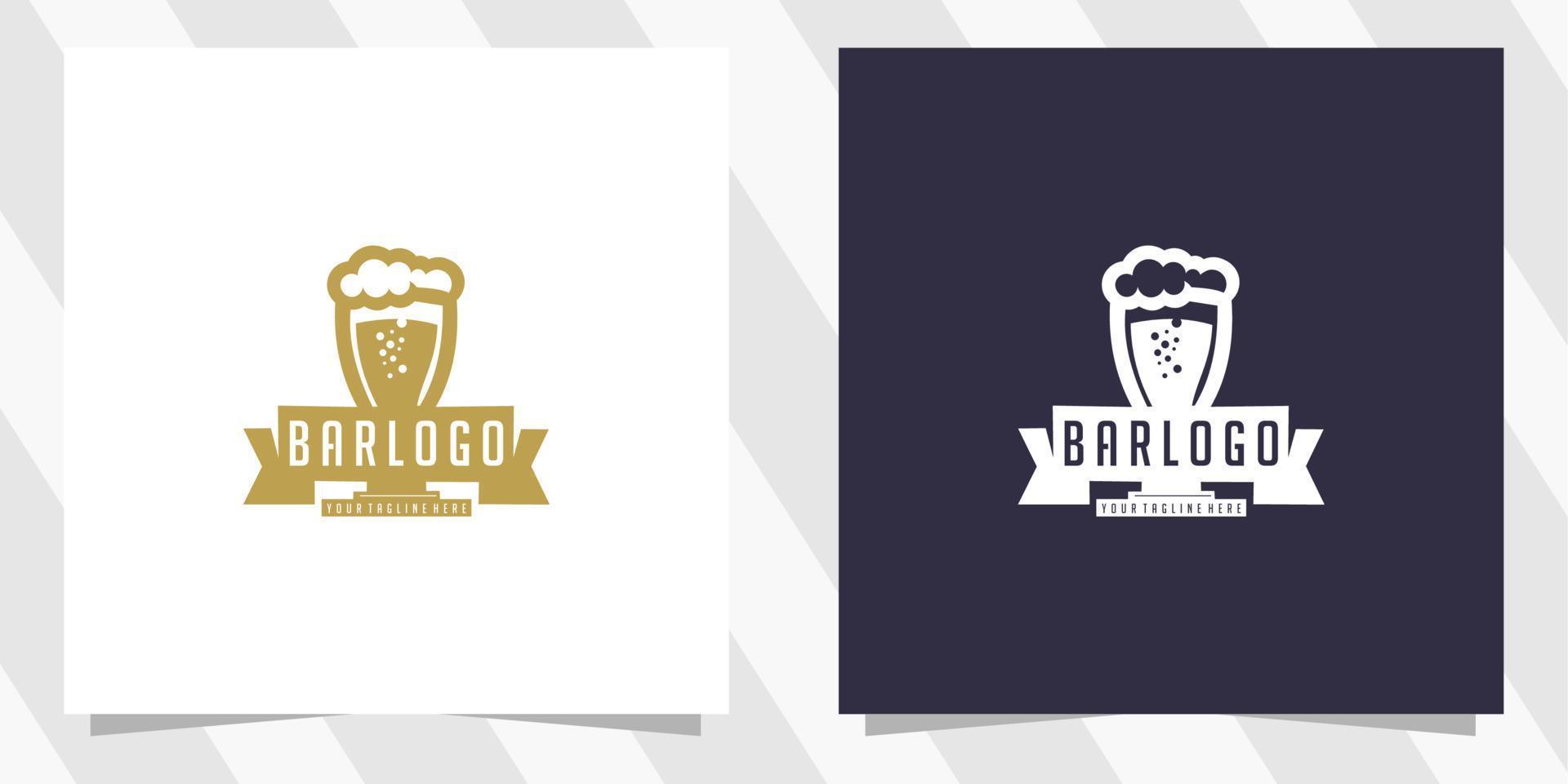 ontwerpsjabloon voor bar-logo vector