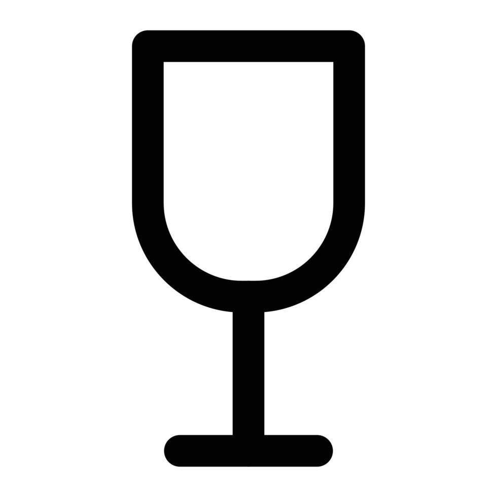 drinkglas vectorpictogram dat geschikt is voor commercieel werk en het gemakkelijk kan wijzigen of bewerken vector