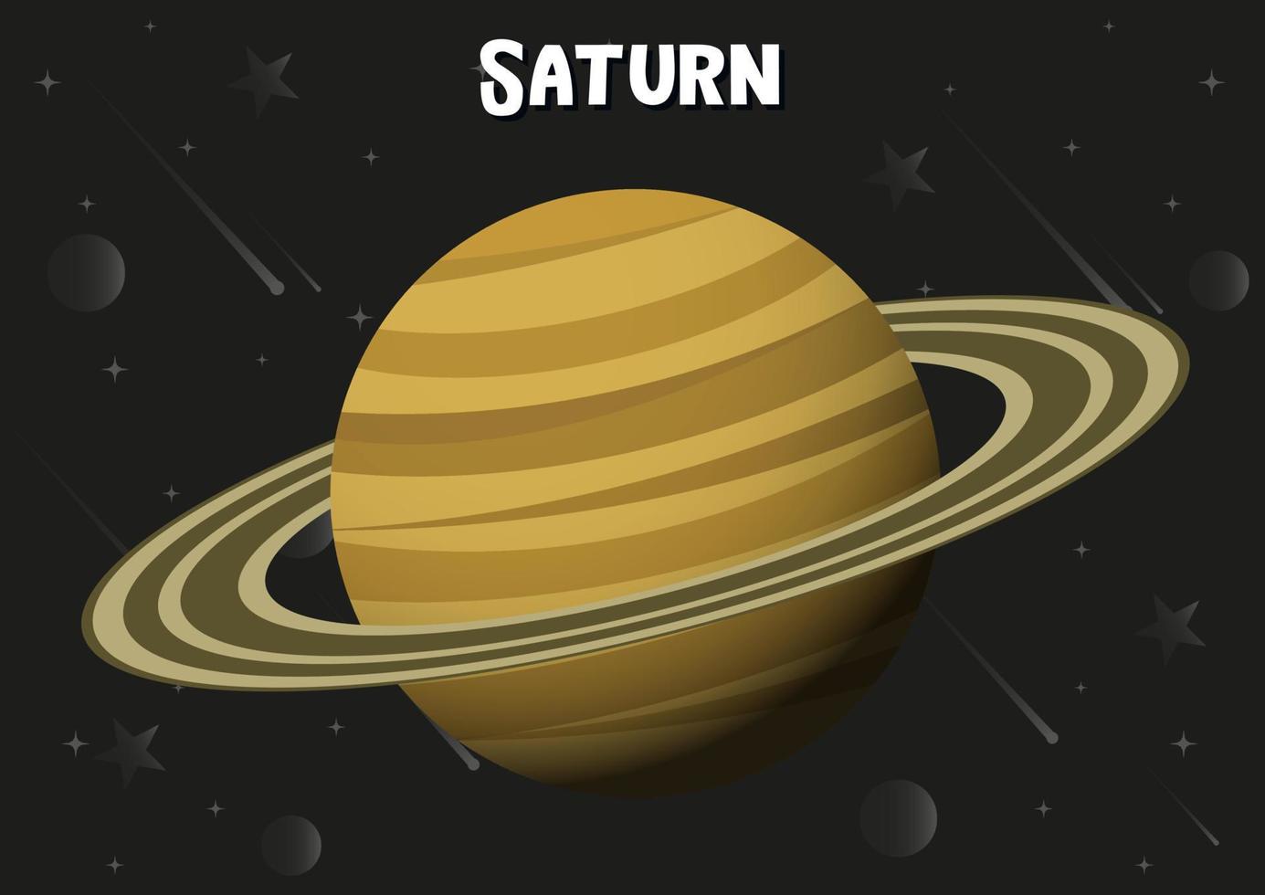 vectorillustratie van Saturnus planeet vector