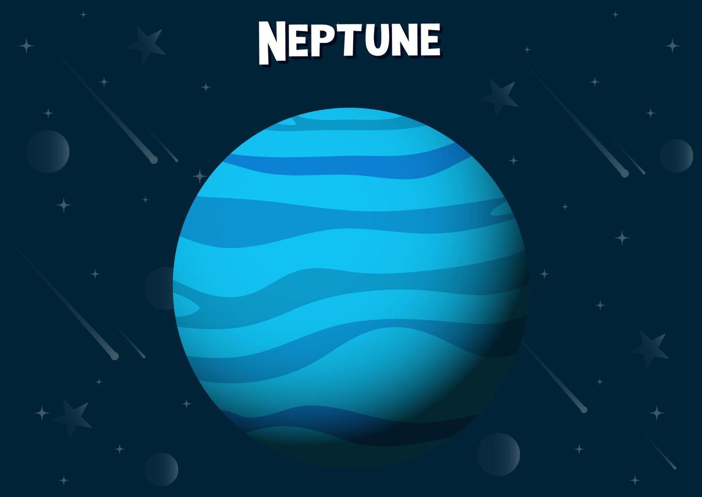 vectorillustratie van de planeet Neptunus vector
