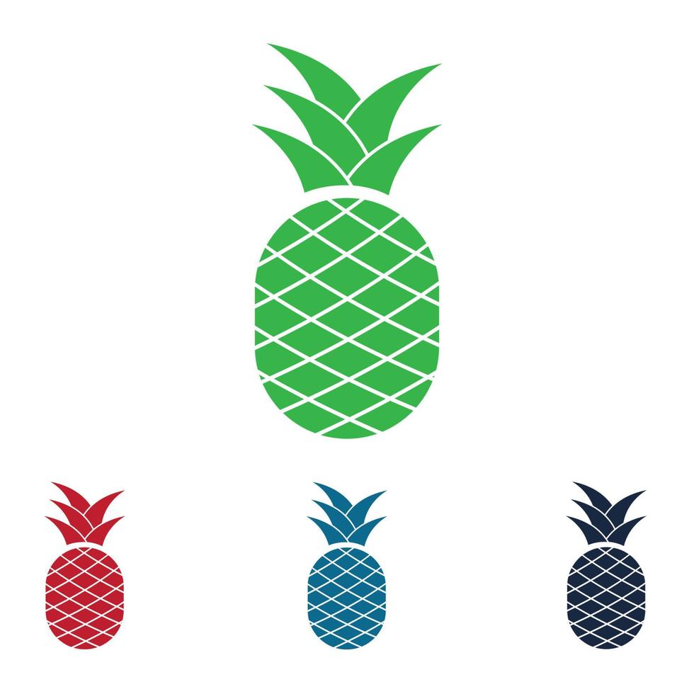 ananas tropisch fruit vectorillustratie. vector