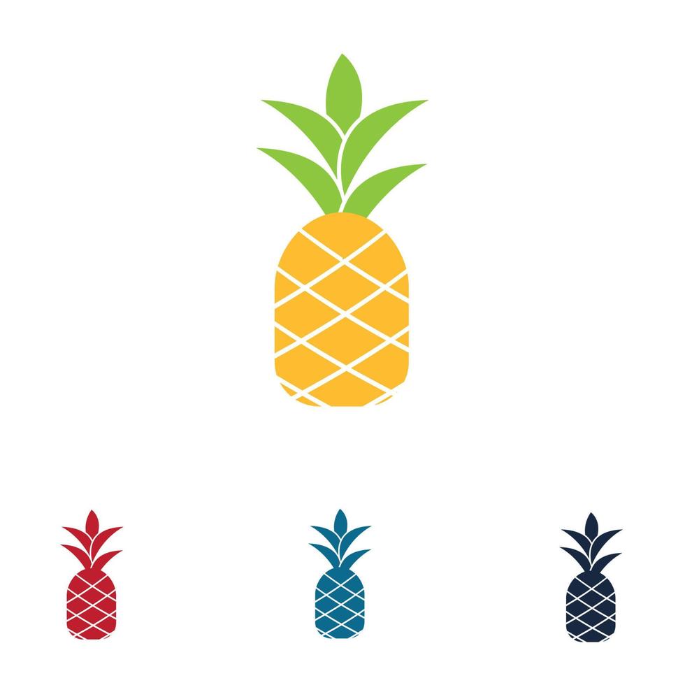 ananas tropisch fruit vectorillustratie. vector