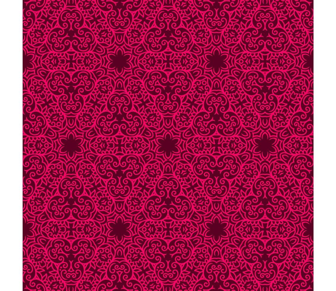 kastanjebruin en helder roze geometrisch patroon vector