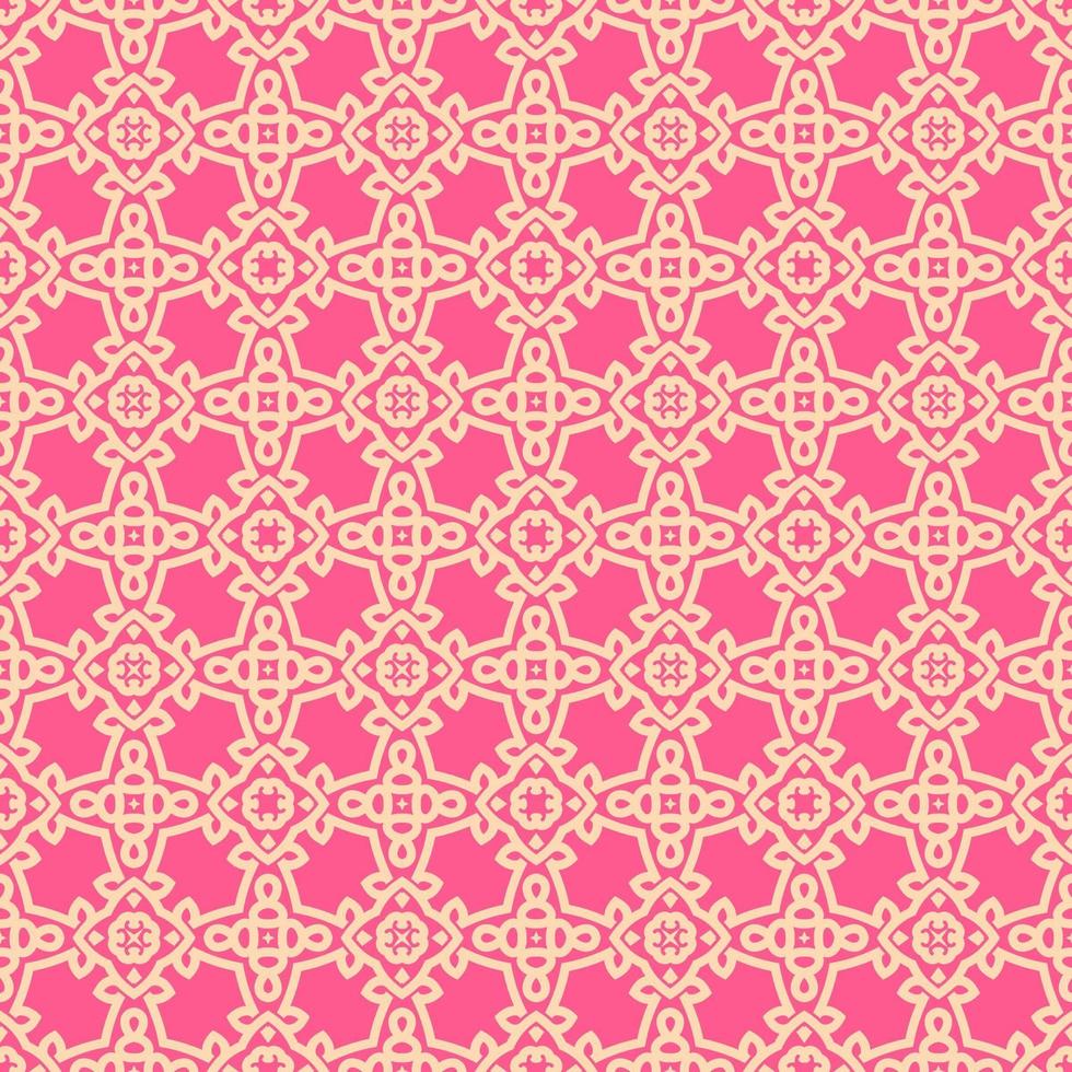roze en perzik geometrisch patroon vector