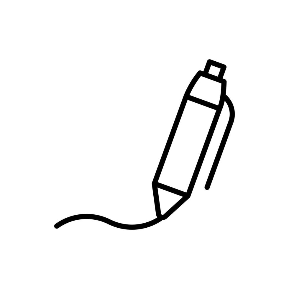 pen handtekening vector icon