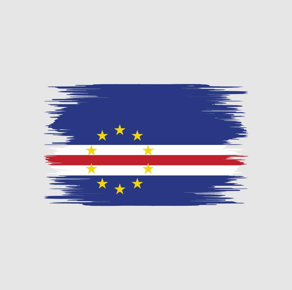 Kaapverdische vlagborstel vector