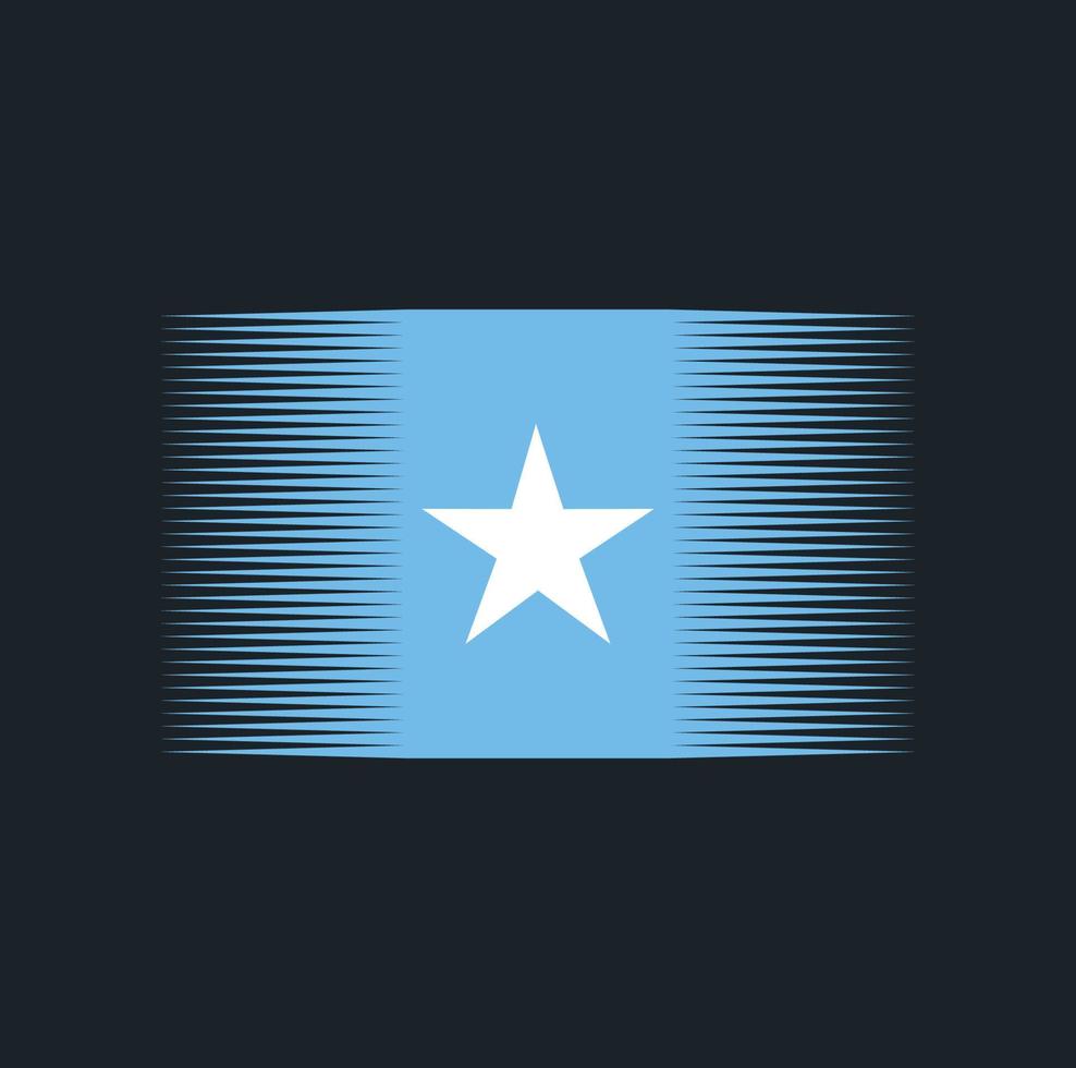 Somalië vlag borstel. nationale vlag vector