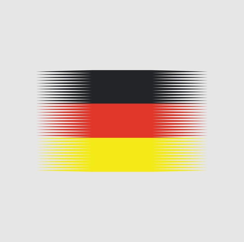 Duitse vlagborstel. nationale vlag vector