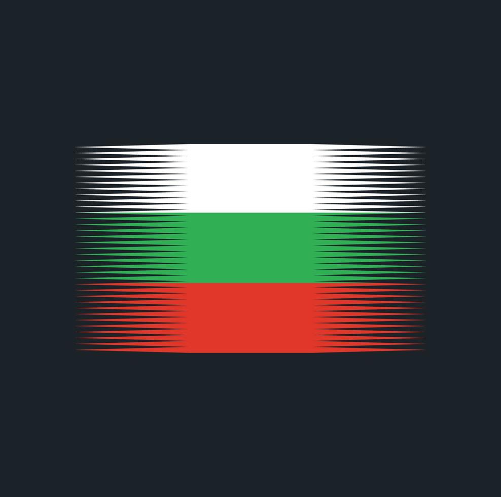 bulgarije vlag borstel. nationale vlag vector