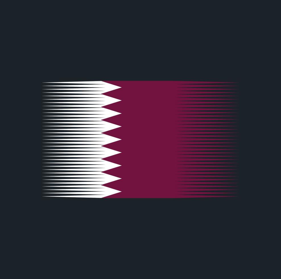 qatar vlag borstel. nationale vlag vector
