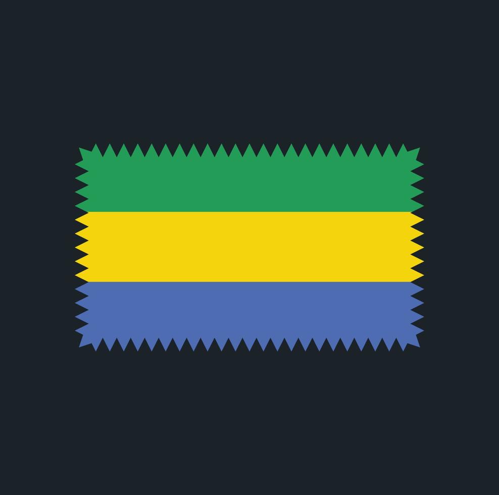 Gabon vlag vector ontwerp. nationale vlag