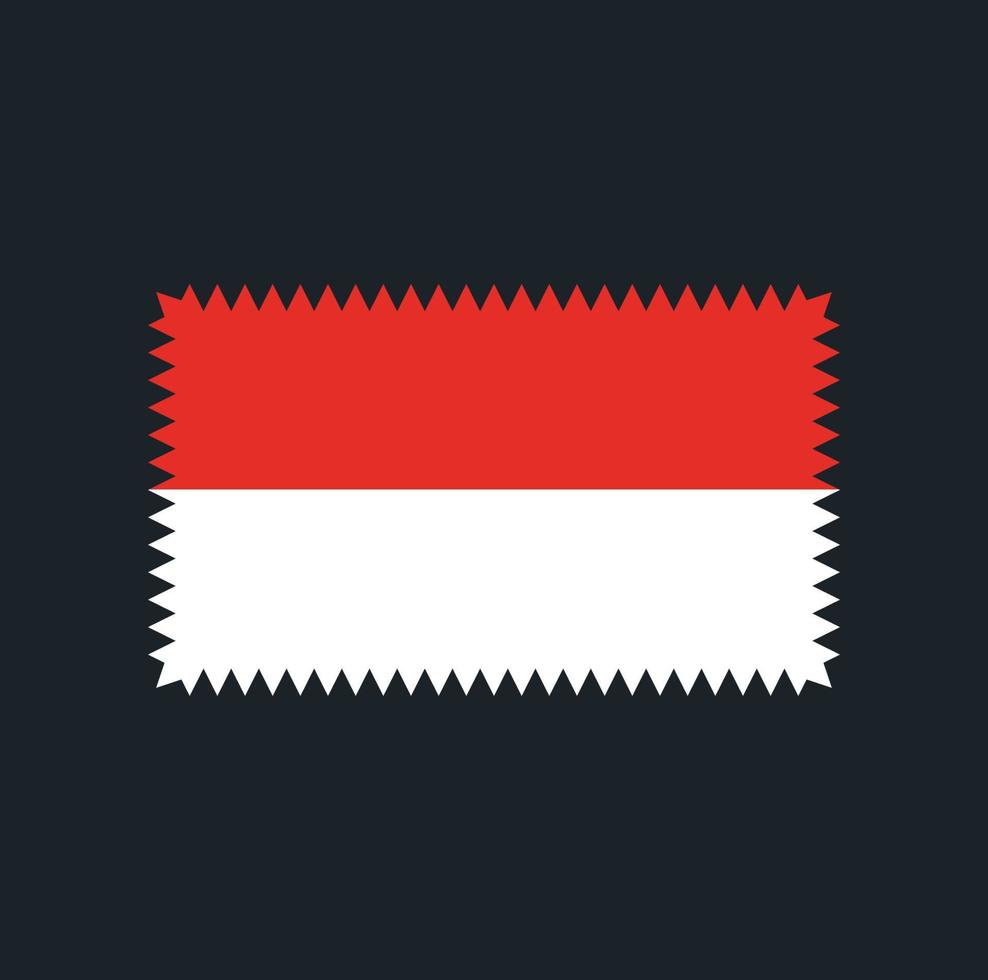 indonesië vlag vector ontwerp. nationale vlag