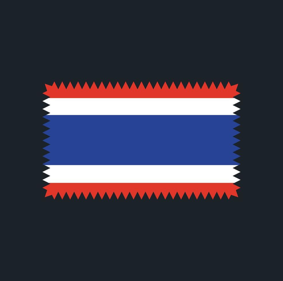 Thailand vlag vector ontwerp. nationale vlag