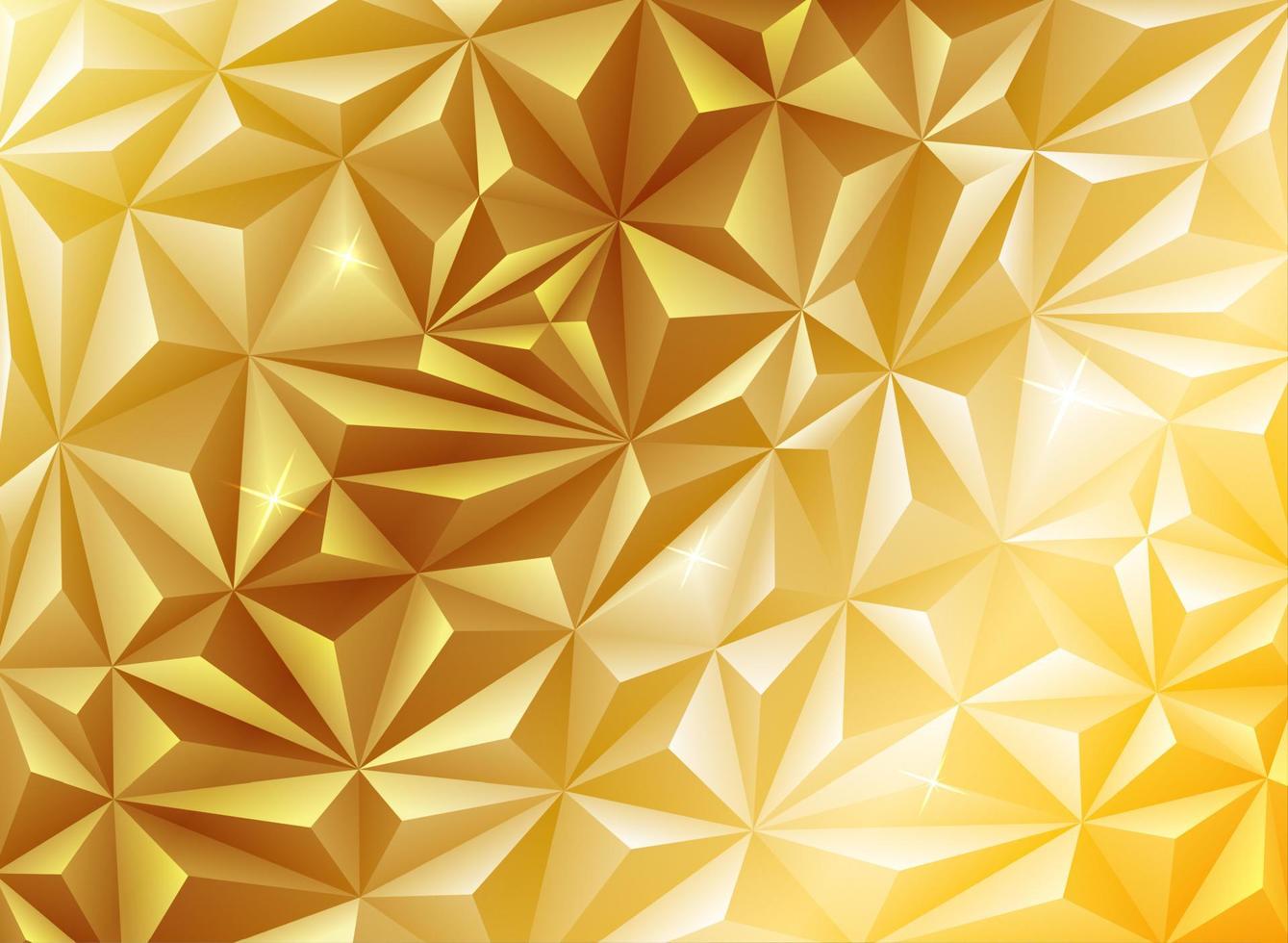 vectorillustratie van gouden veelhoekige background vector