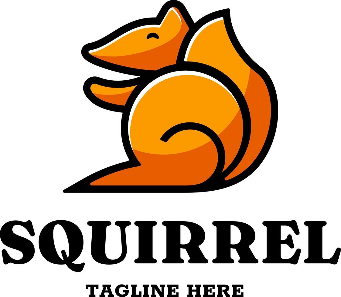 eekhoorn cartoon logo mascotte illustratie vector