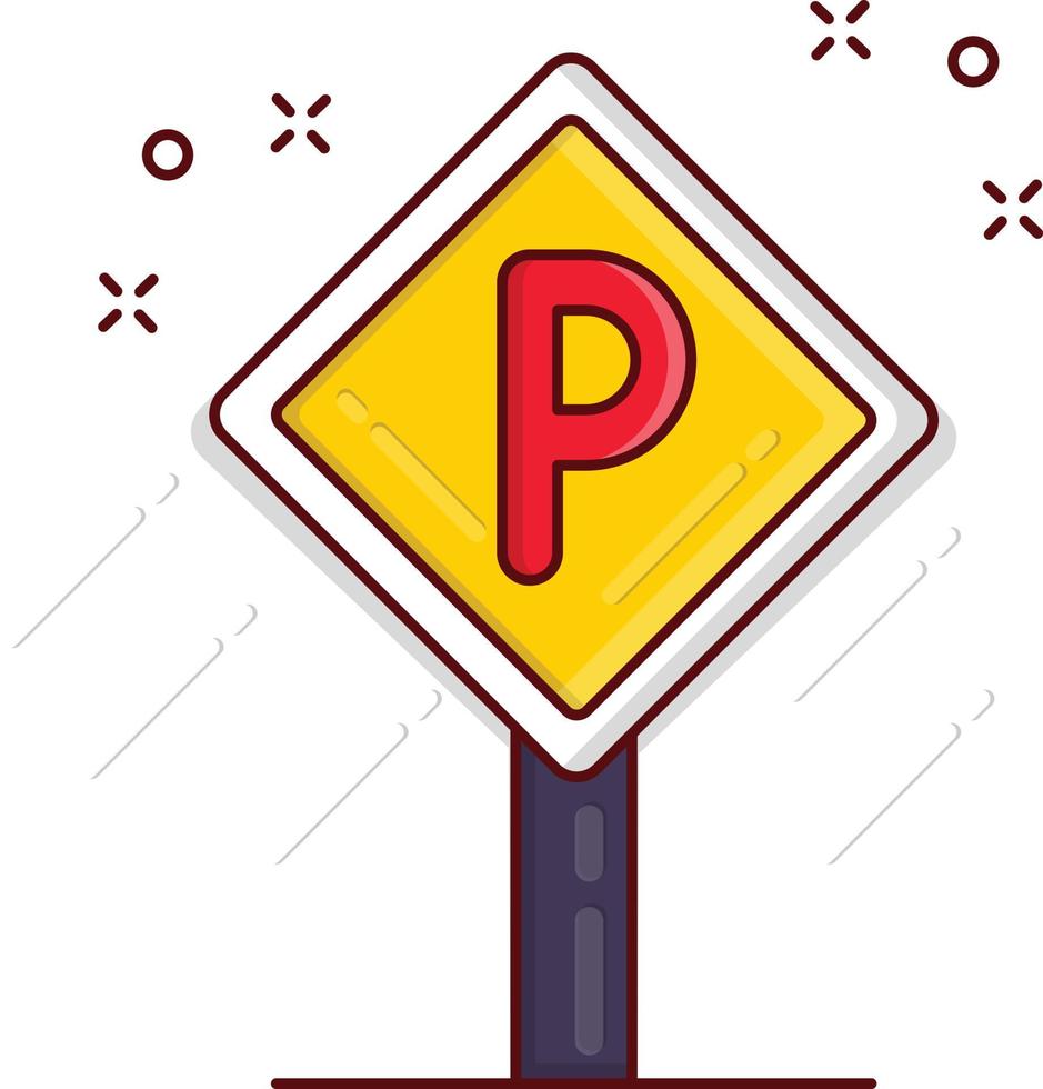 parkeerbord vectorillustratie op een background.premium kwaliteitssymbolen. vector iconen voor concept en grafisch ontwerp.