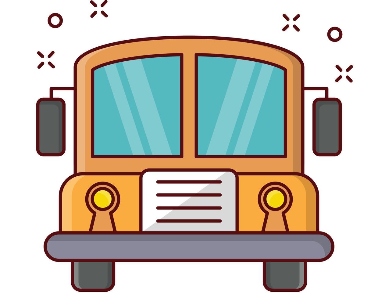 bus vectorillustratie op een background.premium kwaliteitssymbolen. vector iconen voor concept en grafisch ontwerp.