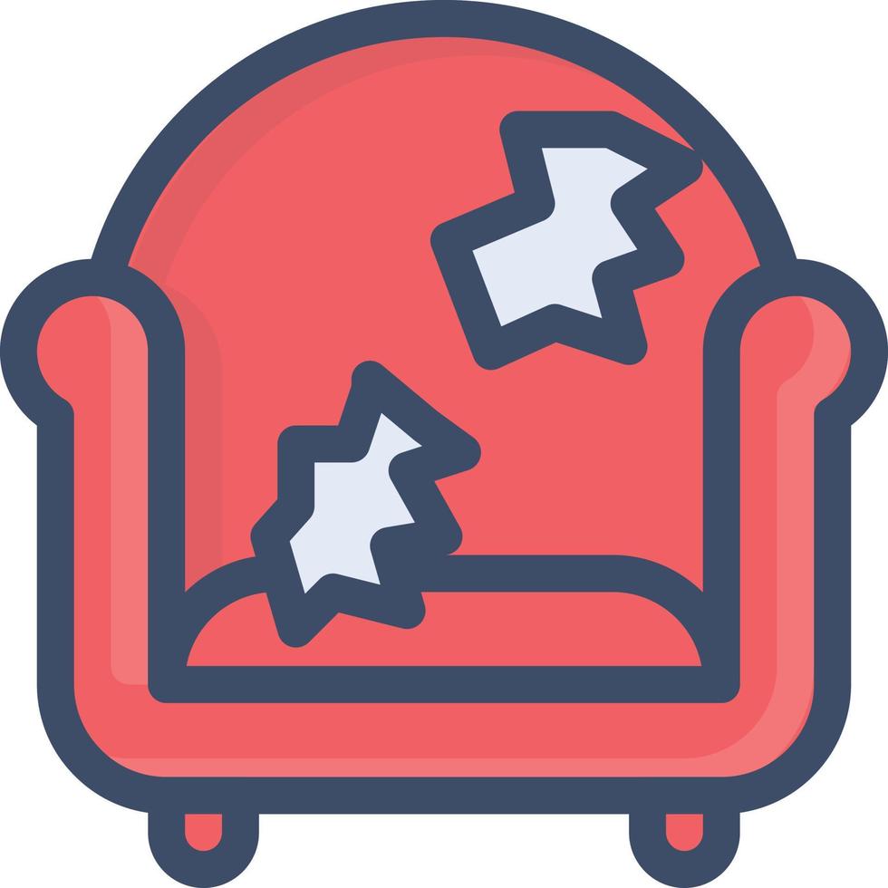 sofa vectorillustratie op een background.premium kwaliteitssymbolen. vector iconen voor concept en grafisch ontwerp.