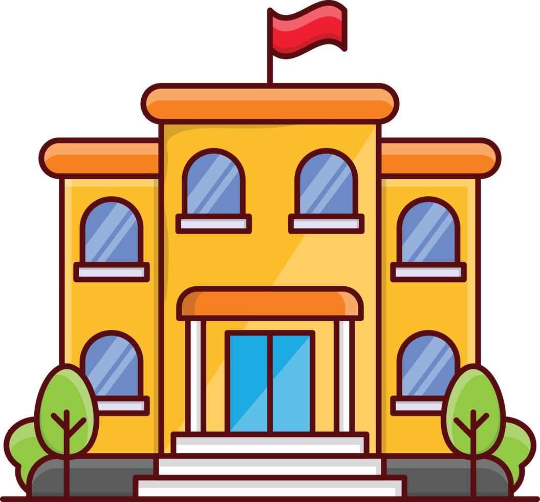 school vectorillustratie op een background.premium kwaliteitssymbolen. vector iconen voor concept en grafisch ontwerp.