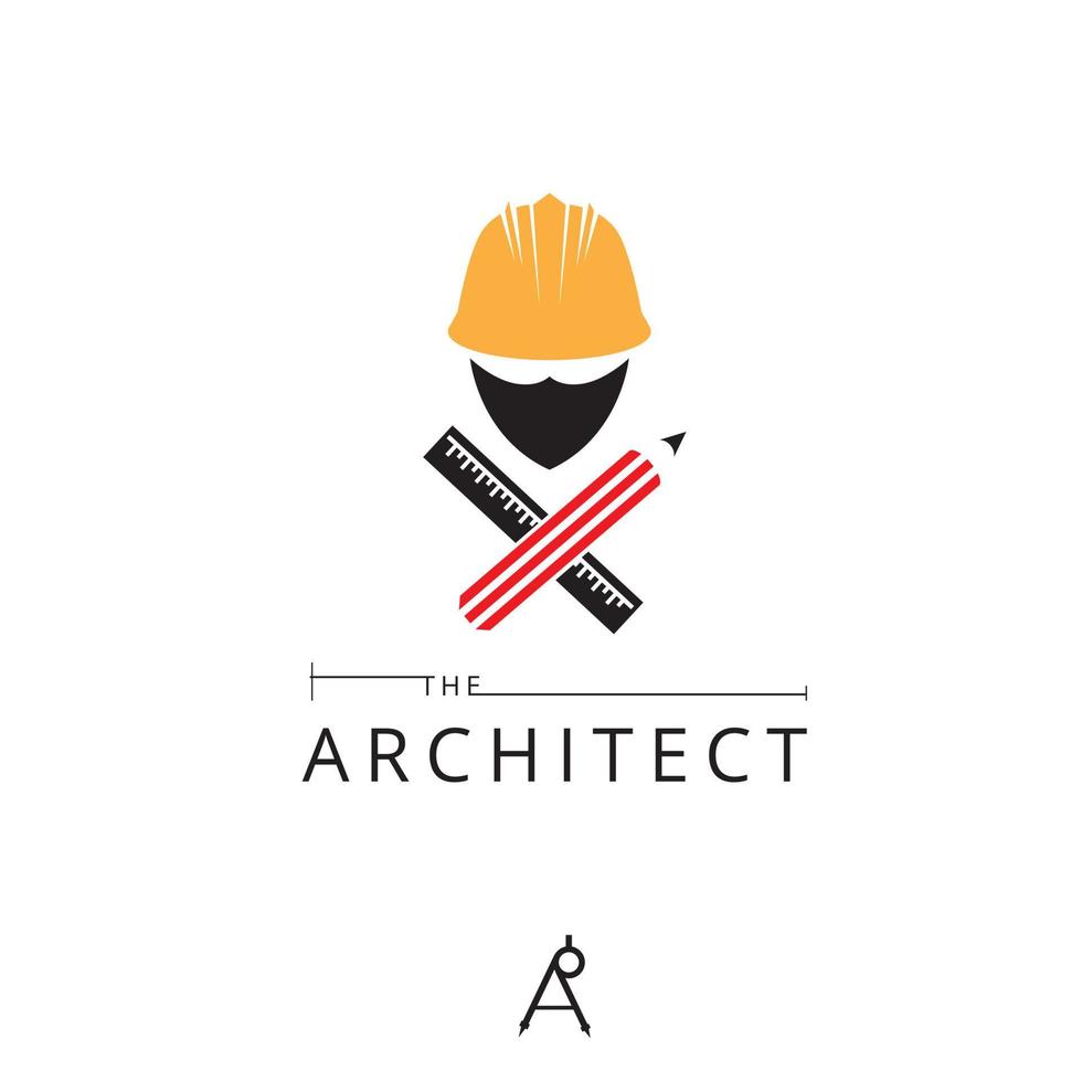 architect symbool vector sjabloon