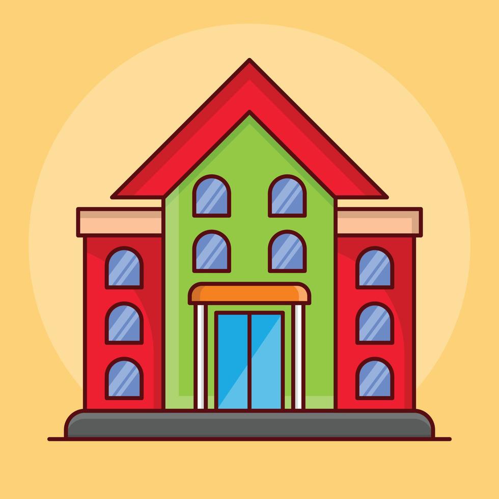 school vectorillustratie op een background.premium kwaliteitssymbolen. vector iconen voor concept en grafisch ontwerp.