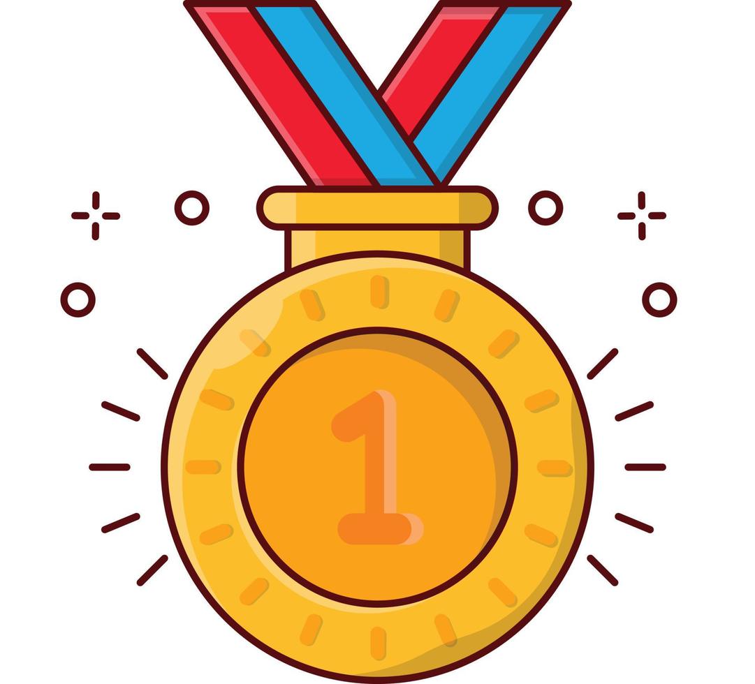 medaille vectorillustratie op een background.premium kwaliteitssymbolen. vector iconen voor concept en grafisch ontwerp.