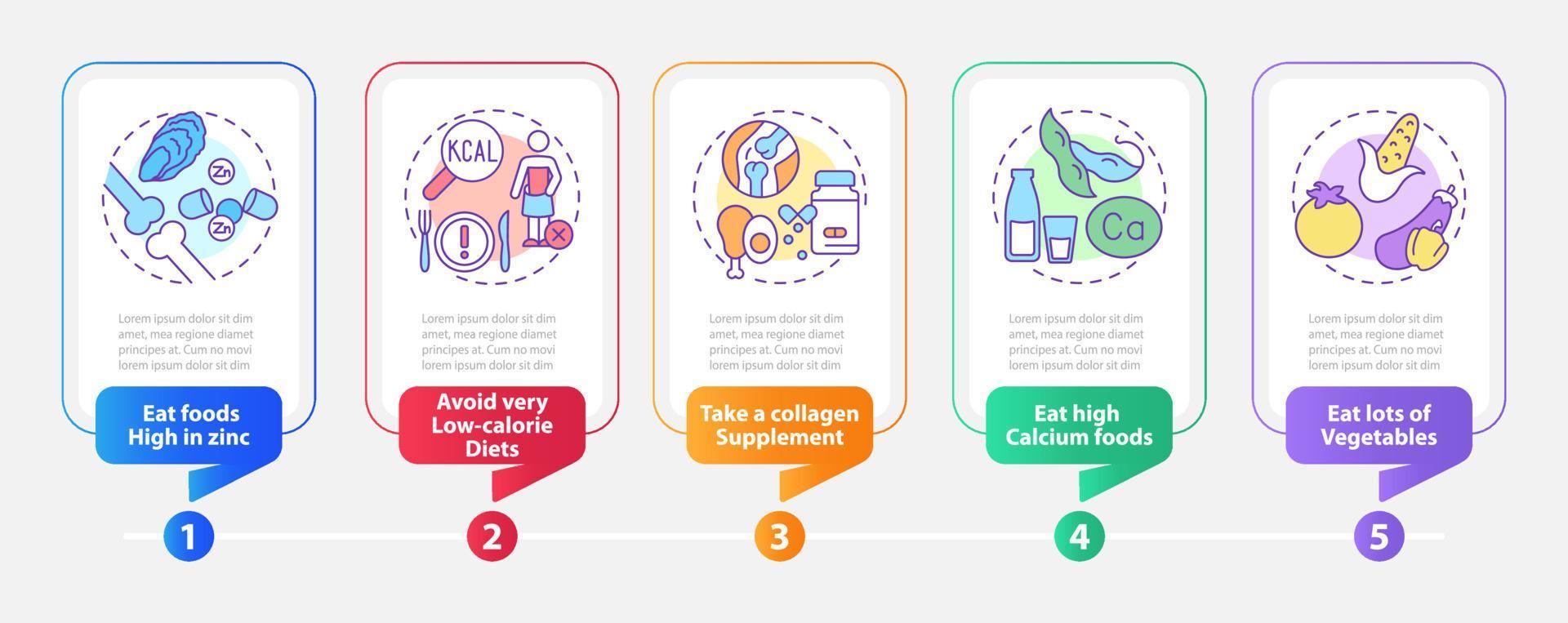 ondersteunende botten gezondheid rechthoek infographic sjabloon vector