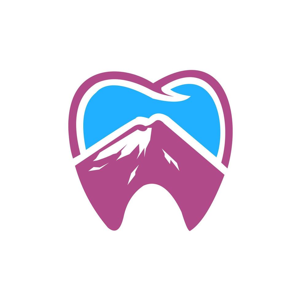 illustratie logo tandheelkundige voor gezond vector