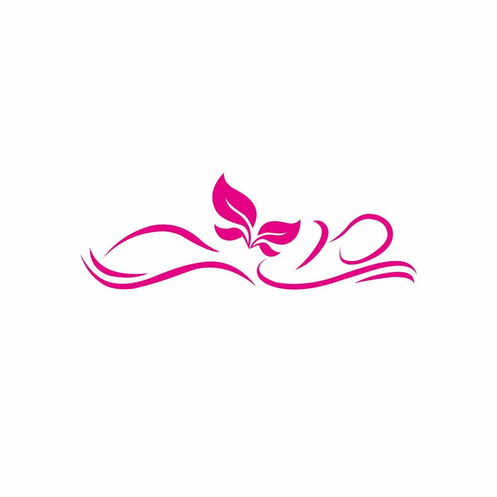 illustratie logo voor schoonheidsvrouwen vector