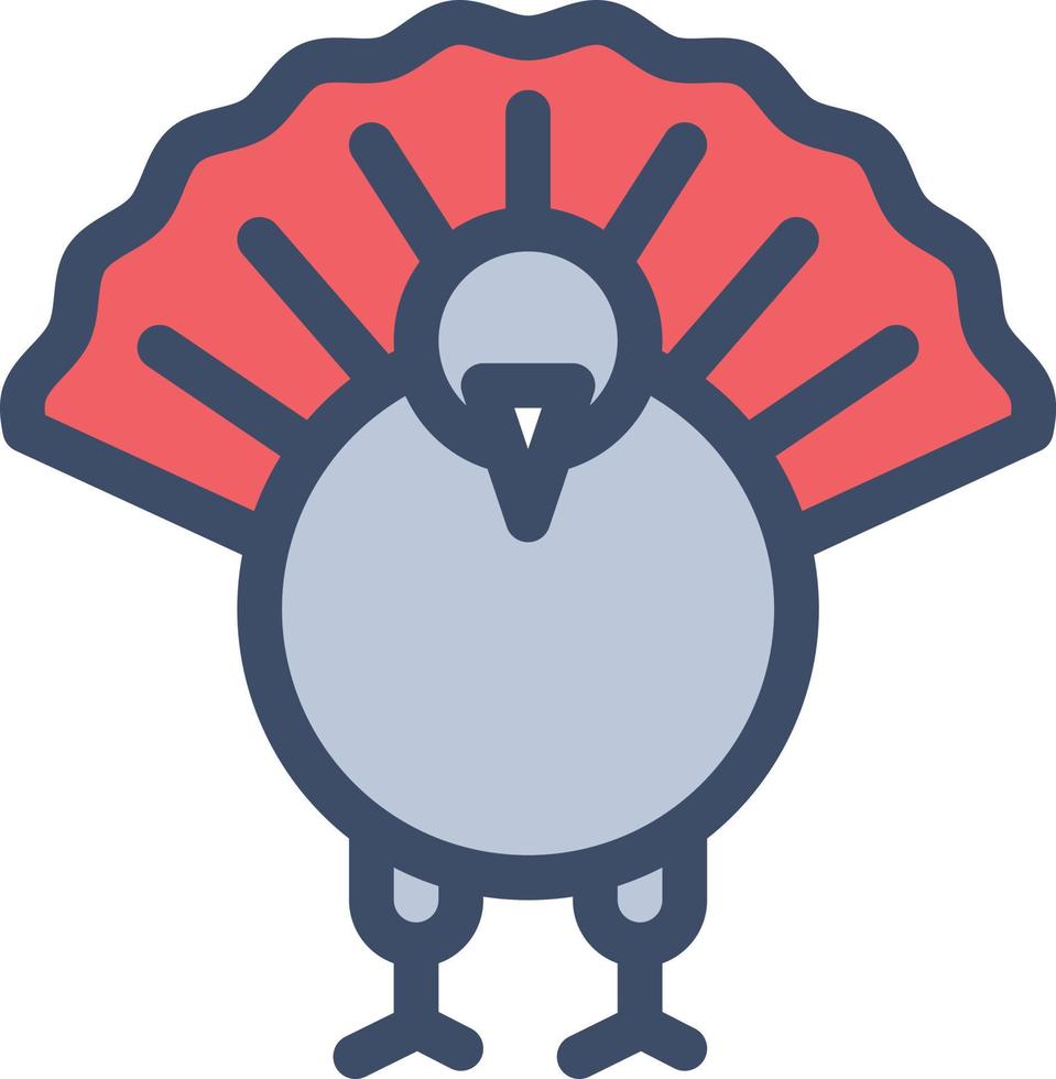 Turkije vogel vectorillustratie op een background.premium kwaliteitssymbolen. vector iconen voor concept en grafisch ontwerp.