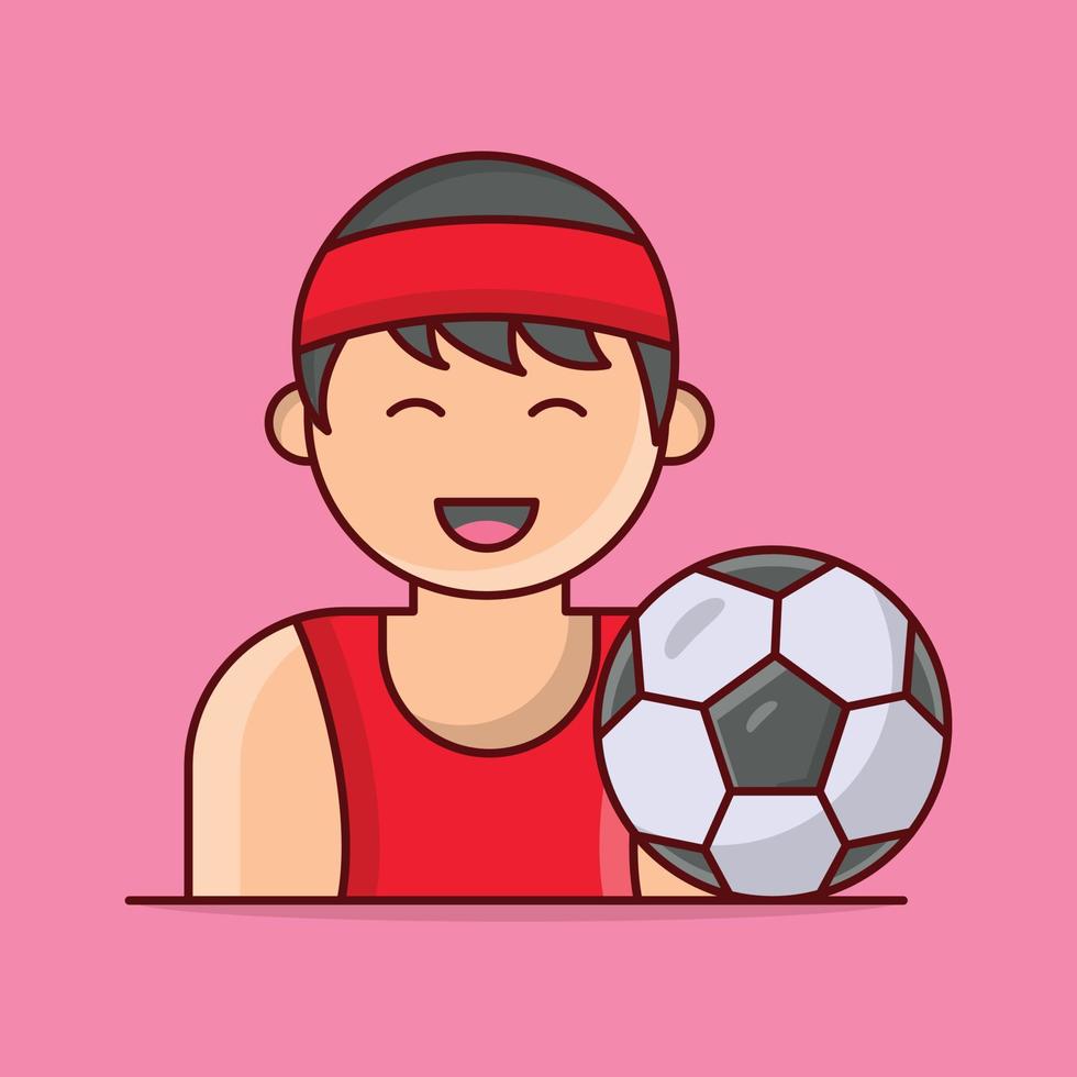 speler vectorillustratie op een background.premium kwaliteitssymbolen. vector iconen voor concept en grafisch ontwerp.