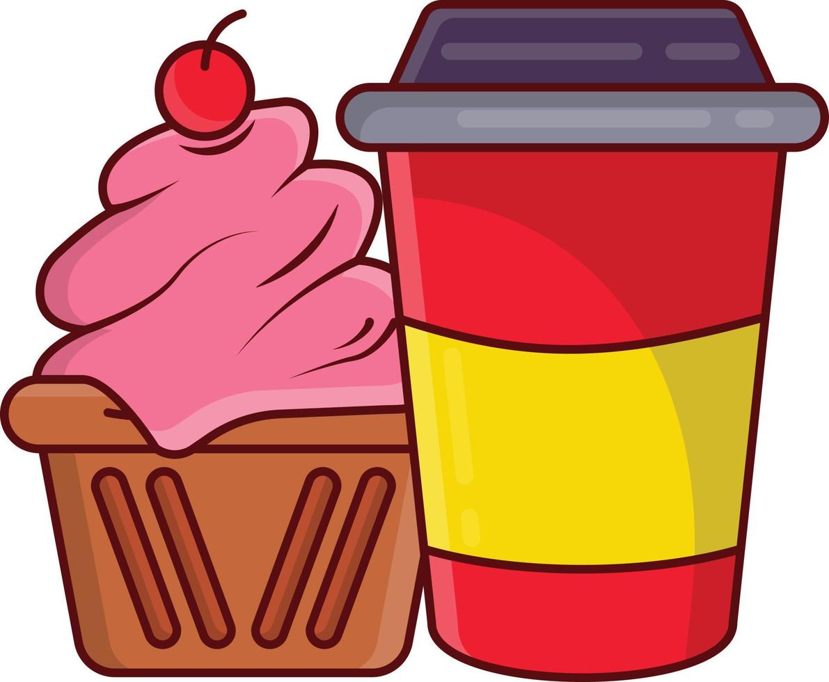 muffin vectorillustratie op een background.premium kwaliteitssymbolen. vector iconen voor concept en grafisch ontwerp.