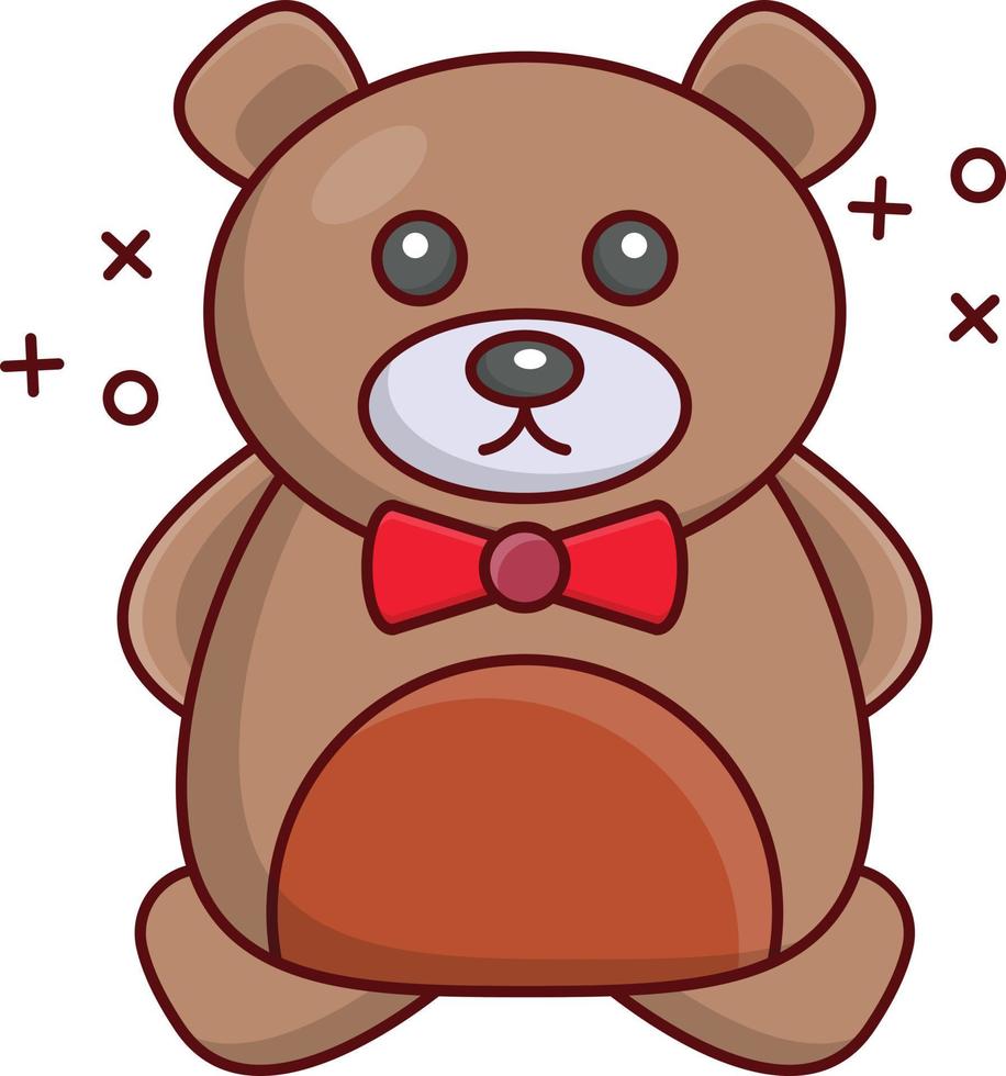 teddybeer vectorillustratie op een background.premium kwaliteitssymbolen. vector iconen voor concept en grafisch ontwerp.