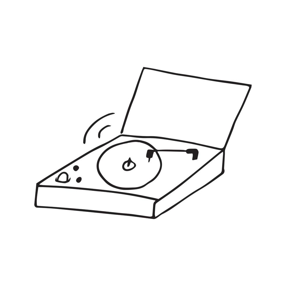 vectorillustratie van een vinylspeler vector